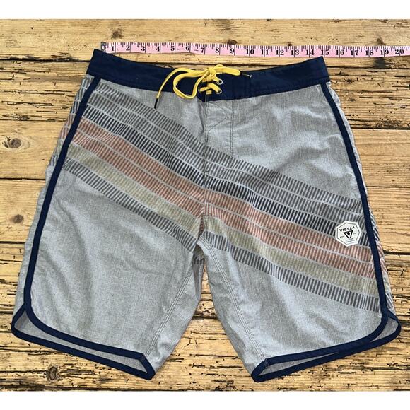 Vissla Men’s Size 30 Multicolored Drain Pipes 20” Board shorts - Picture 4 of 6